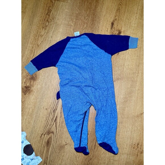 Boy 6M Sleeper Lot Burts Bees Christmas Little Me Gerber Organic Child Of Mine - Picture 14 of 14